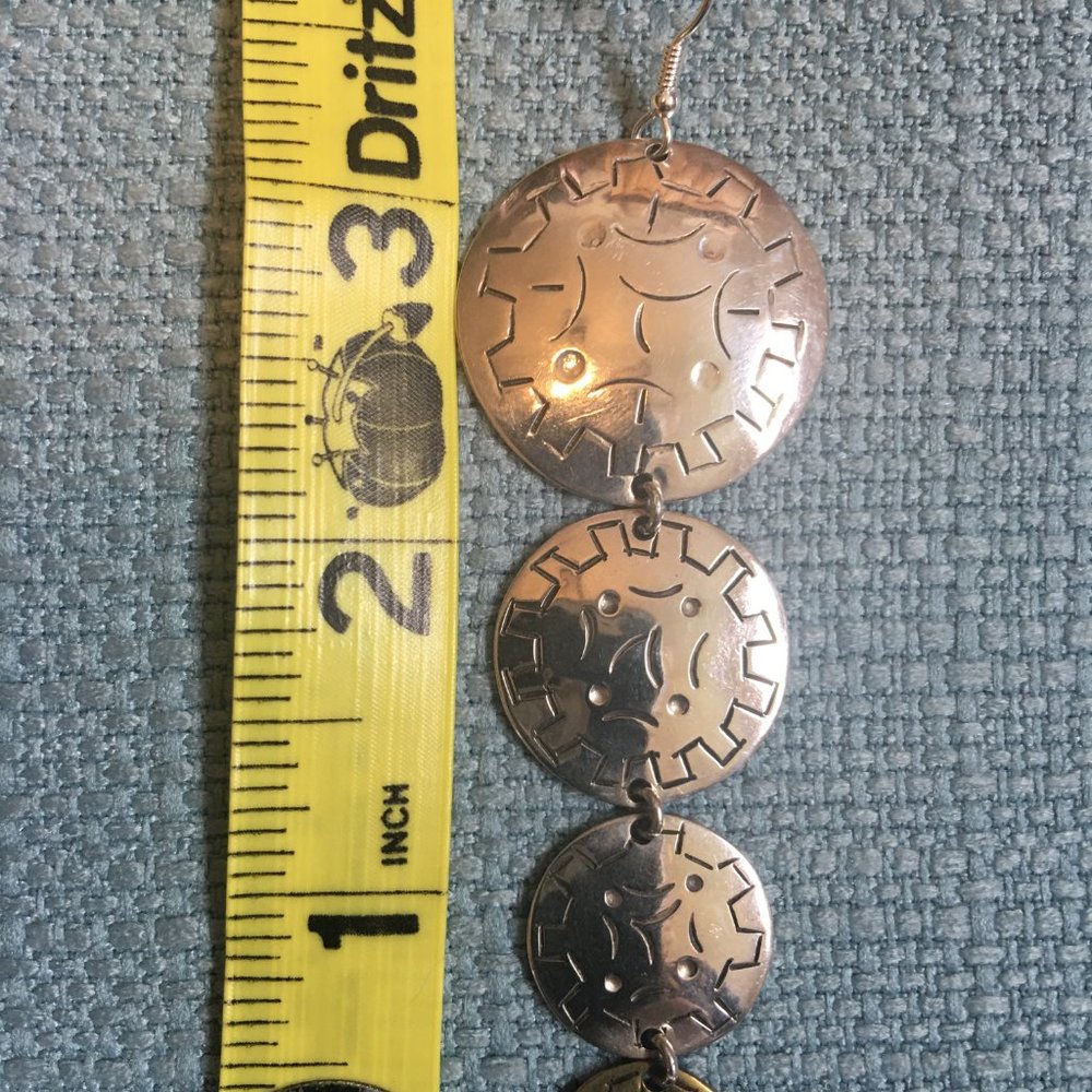 Sterling Silver Dangle Earrings - Picture 7 of 10